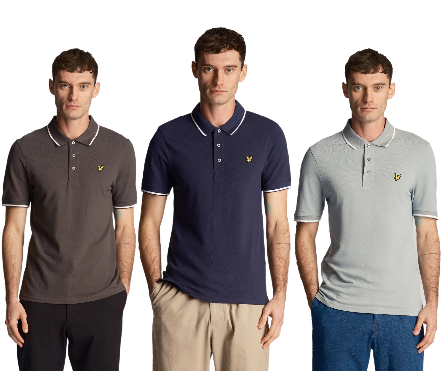 Lyle & Scott Men's Polo Shirt with Tipped Design