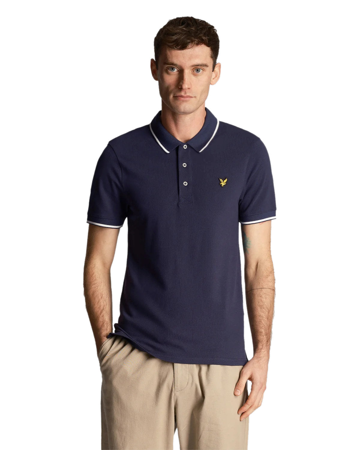 Lyle & Scott Men's Polo Shirt with Tipped Design