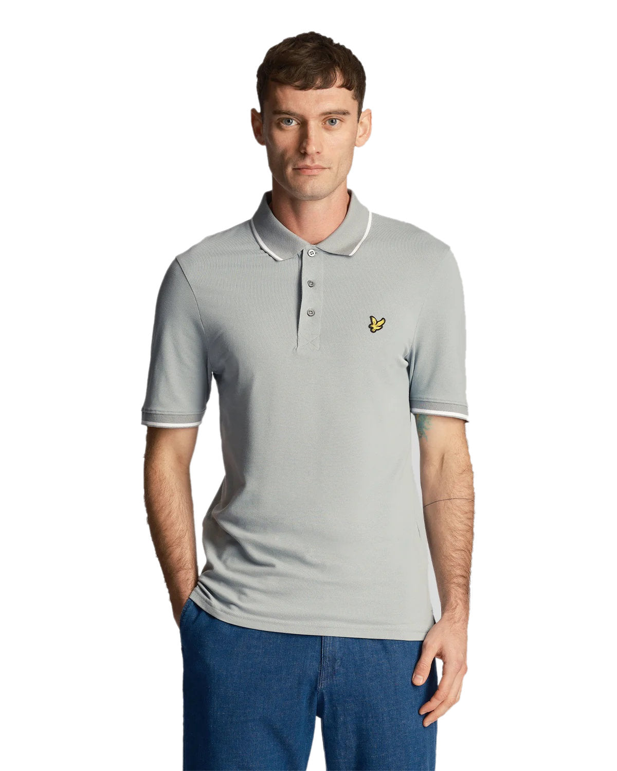 Lyle & Scott Men's Polo Shirt with Tipped Design