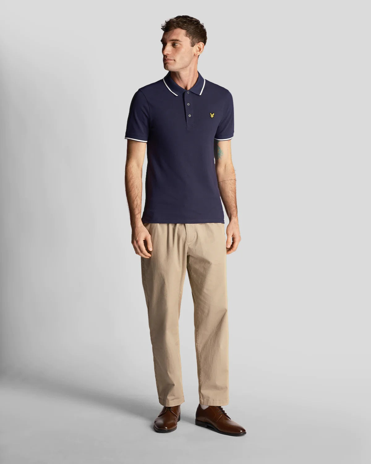 Lyle & Scott Men's Polo Shirt with Tipped Design