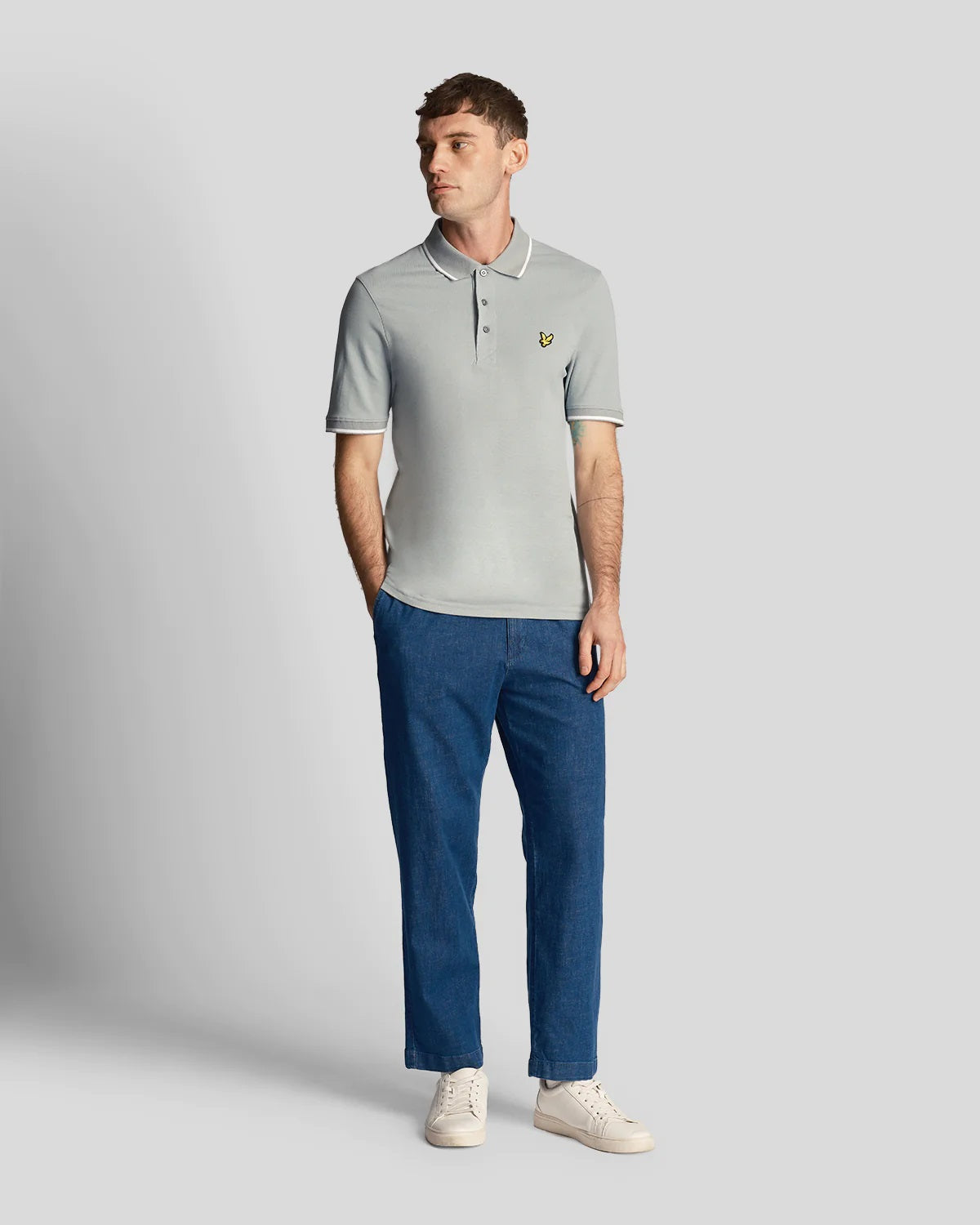 Lyle & Scott Men's Polo Shirt with Tipped Design