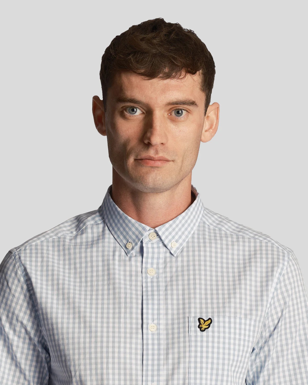 Lyle & Scott Men's Slim Fit Gingham Shirt - Short Sleeve - Shop Now