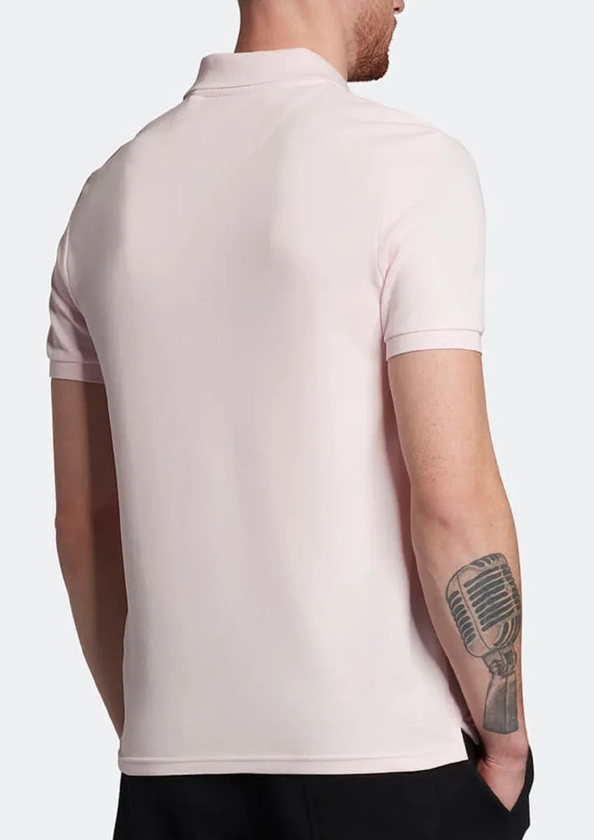 Lyle and Scott Casual Short Sleeve Polo Shirt Light Pink