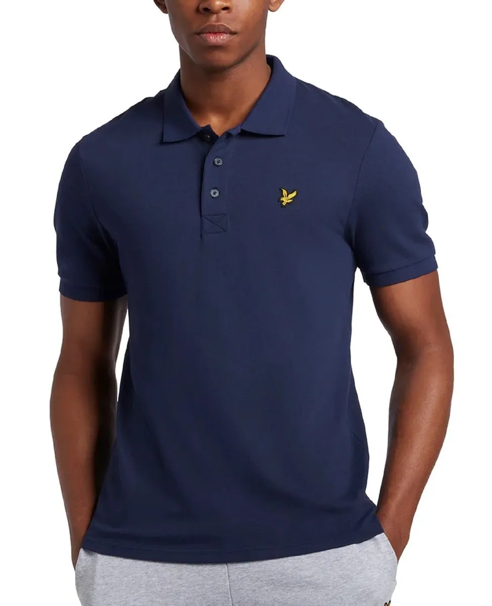 Navy Lyle and Scott Casual Short Sleeve Polo Shirt