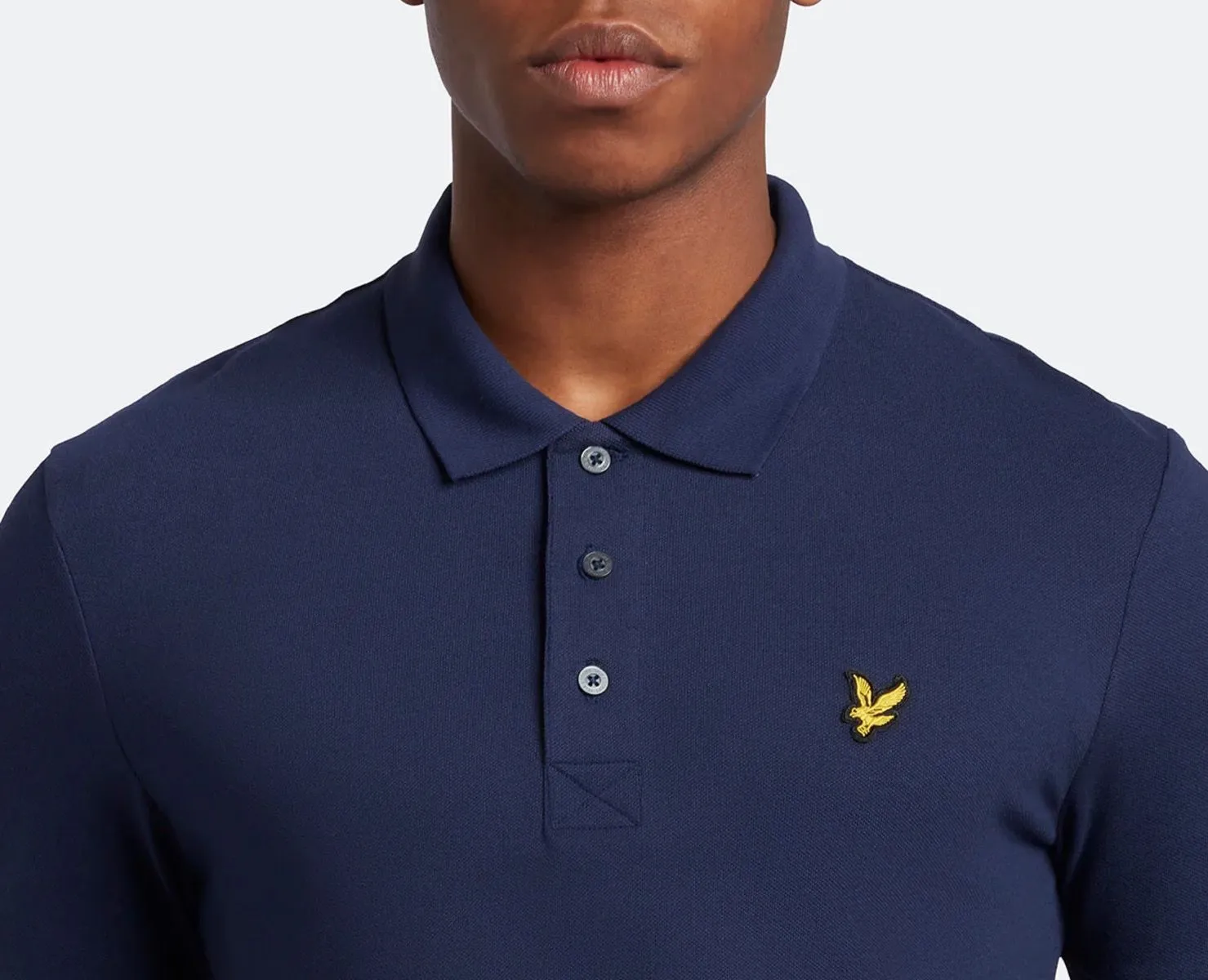 Navy Lyle and Scott Casual Short Sleeve Polo Shirt