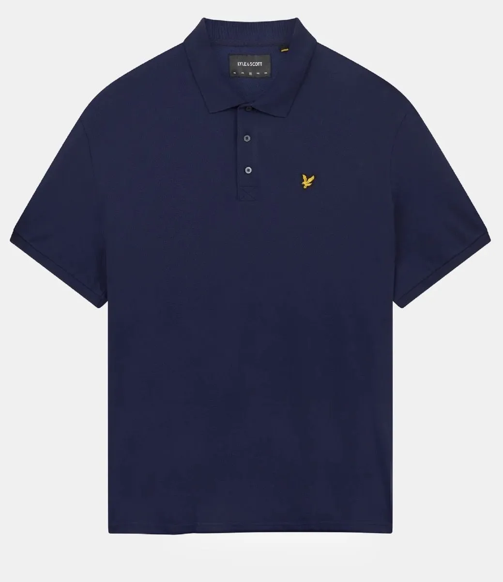 Navy Lyle and Scott Casual Short Sleeve Polo Shirt