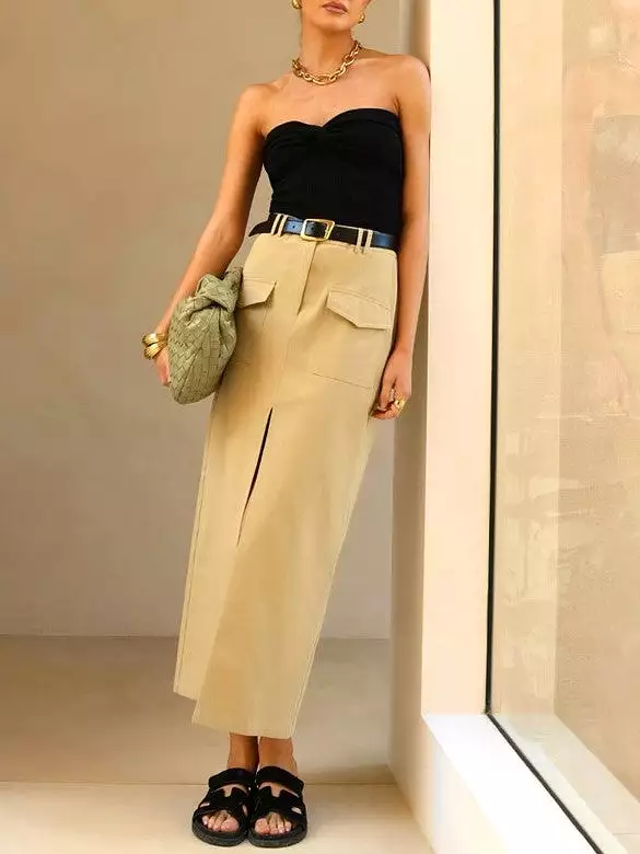 MADISON THE LABEL Eva Midi Skirt - Product Title