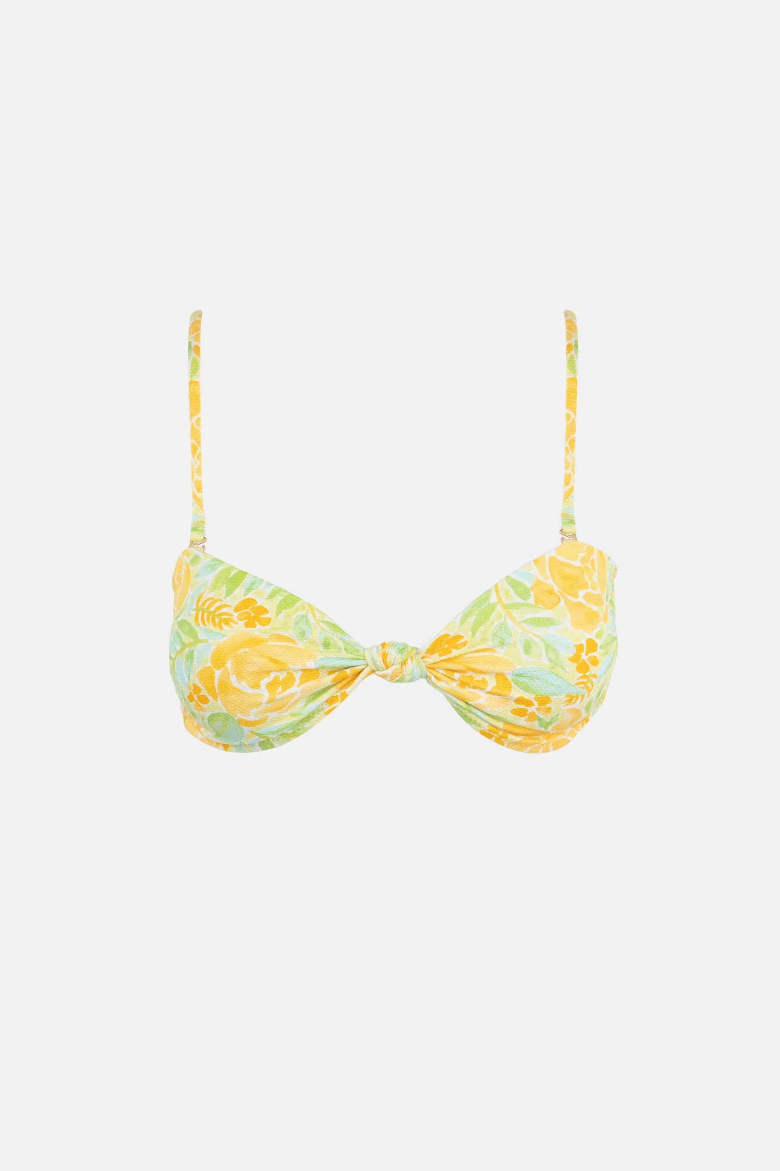 Magnolia Floral Bandeau Top - Fern