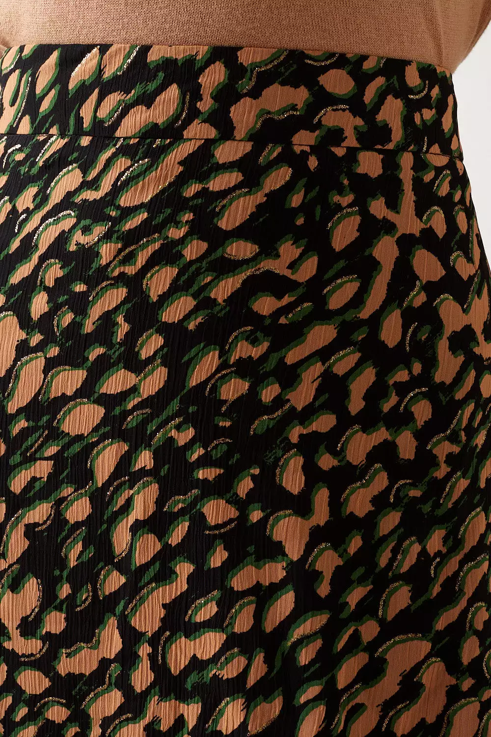 Marc Angelo Leopard Print Skirt