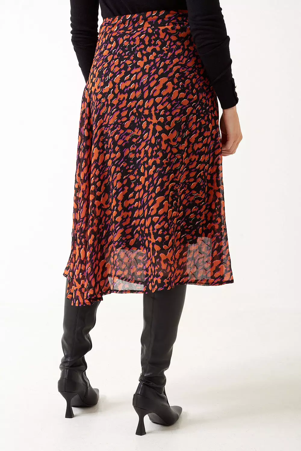 Marc Angelo Leopard Skirt