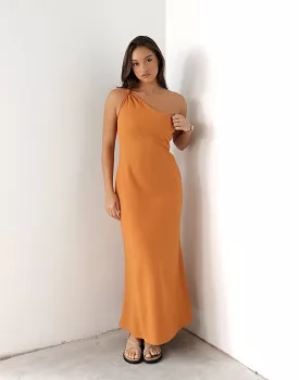 Maxi Dress in Tangerine - Rema Collection