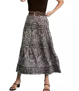 Maxi Skirt - Black/White - Tyler Boe