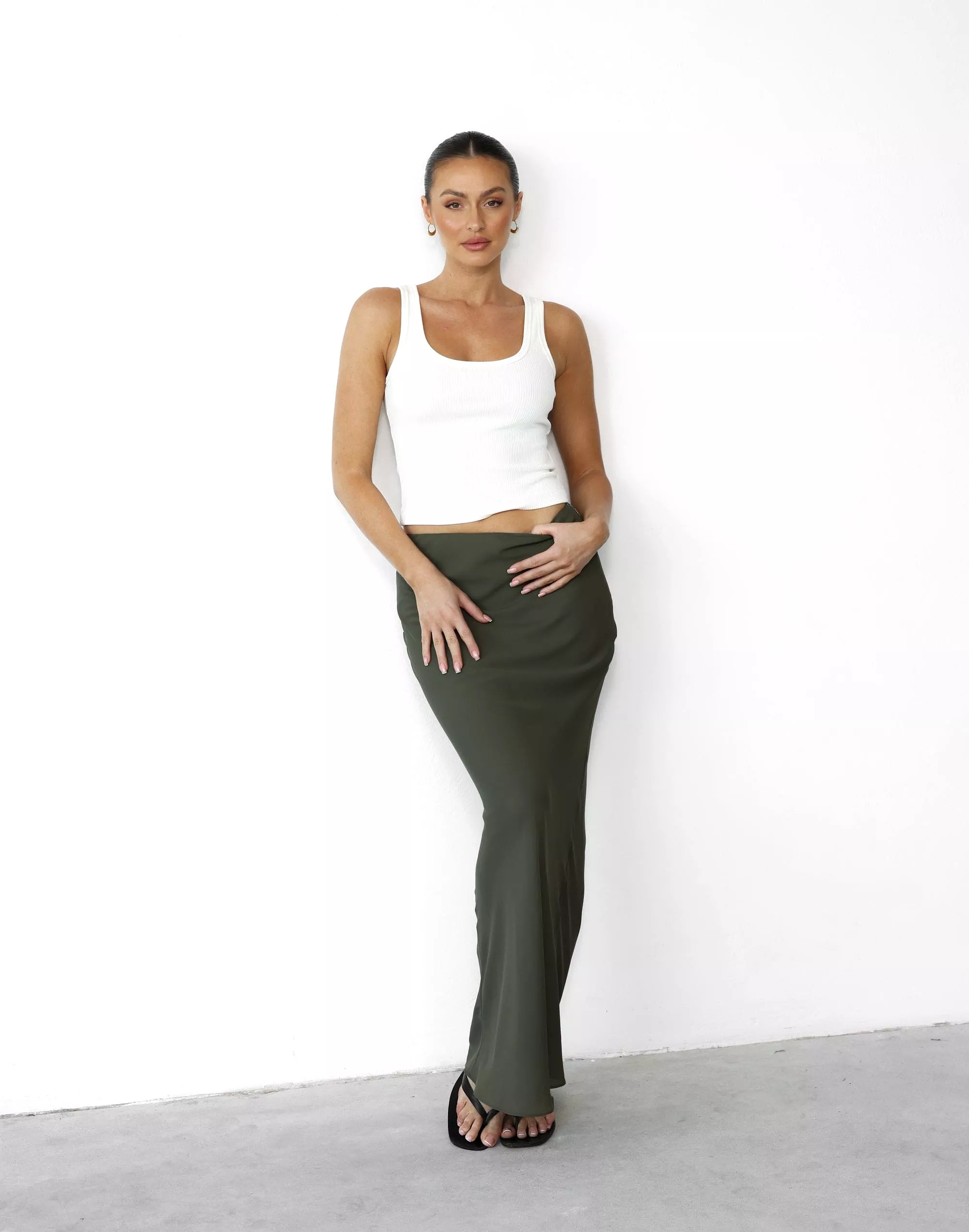 Maxi Skirt - Burnt Olive