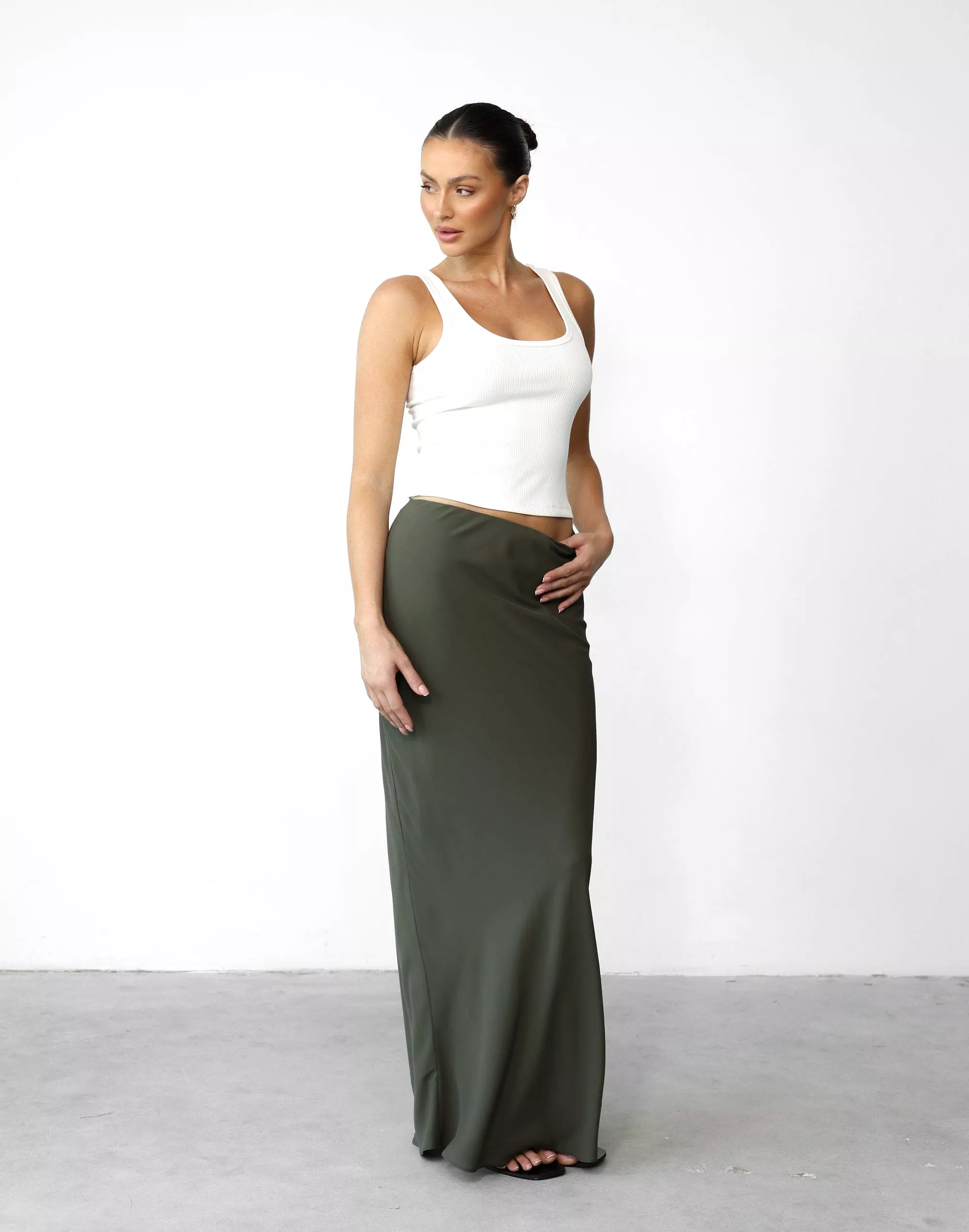 Maxi Skirt - Burnt Olive