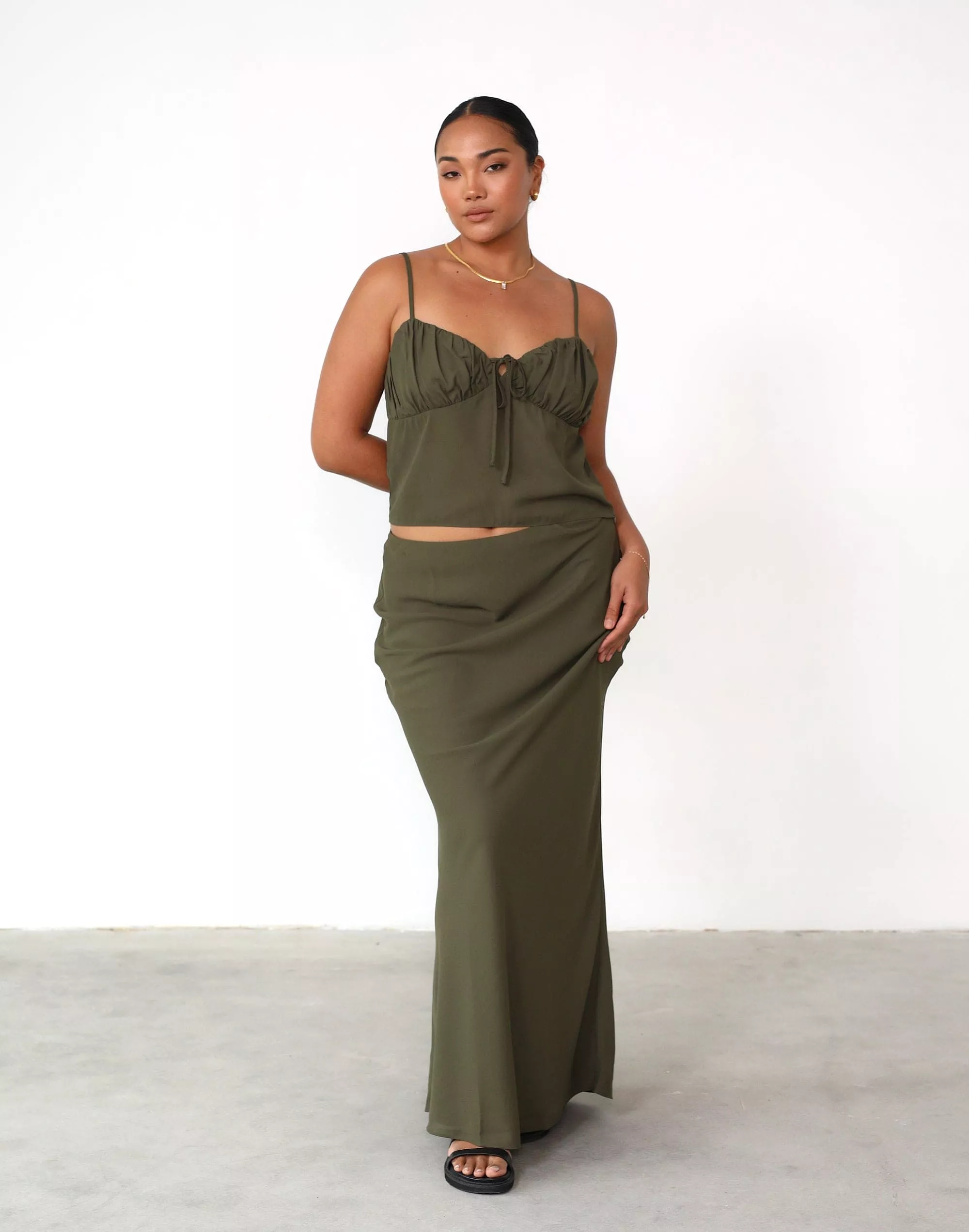 Maxi Skirt - Burnt Olive