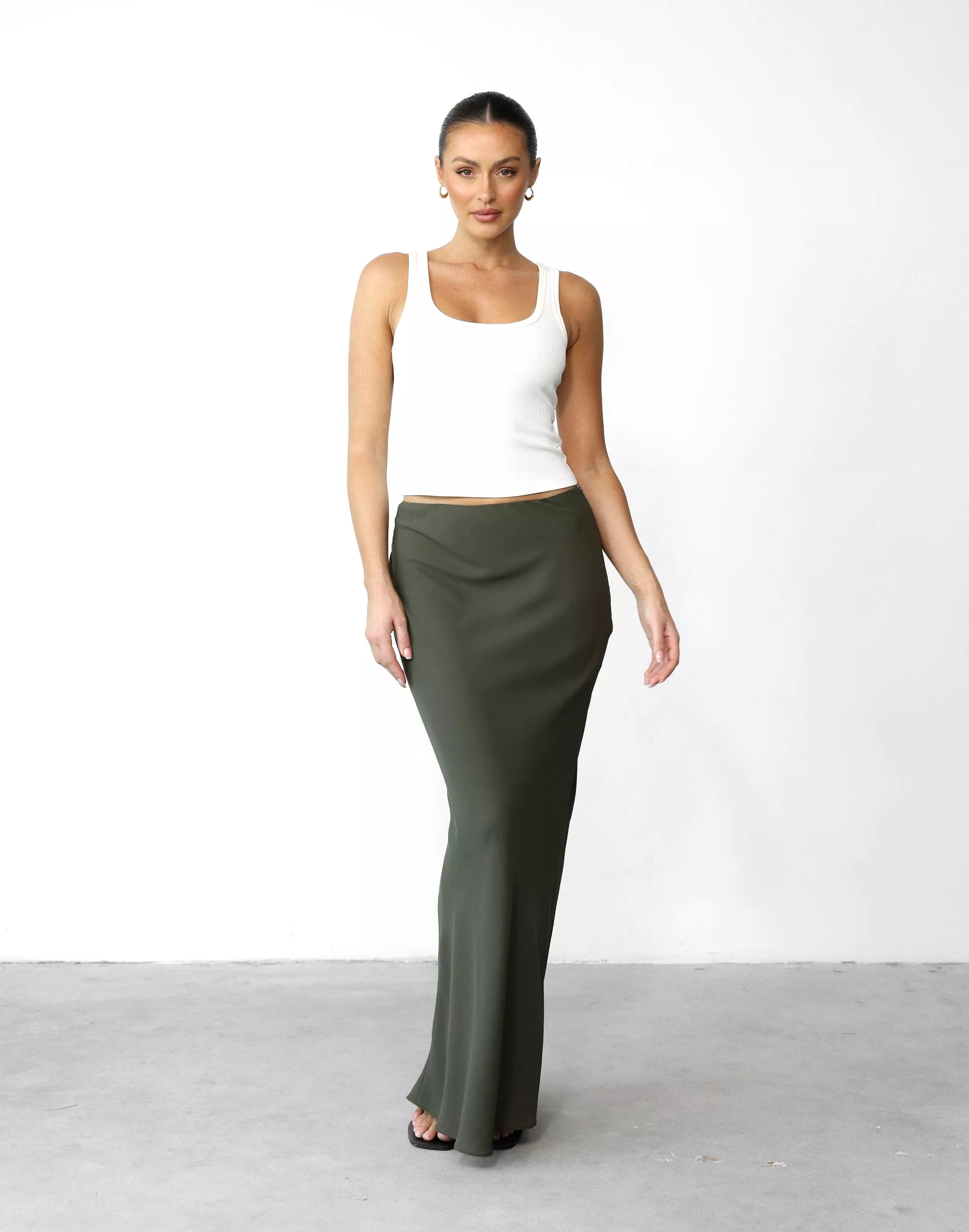 Maxi Skirt - Burnt Olive