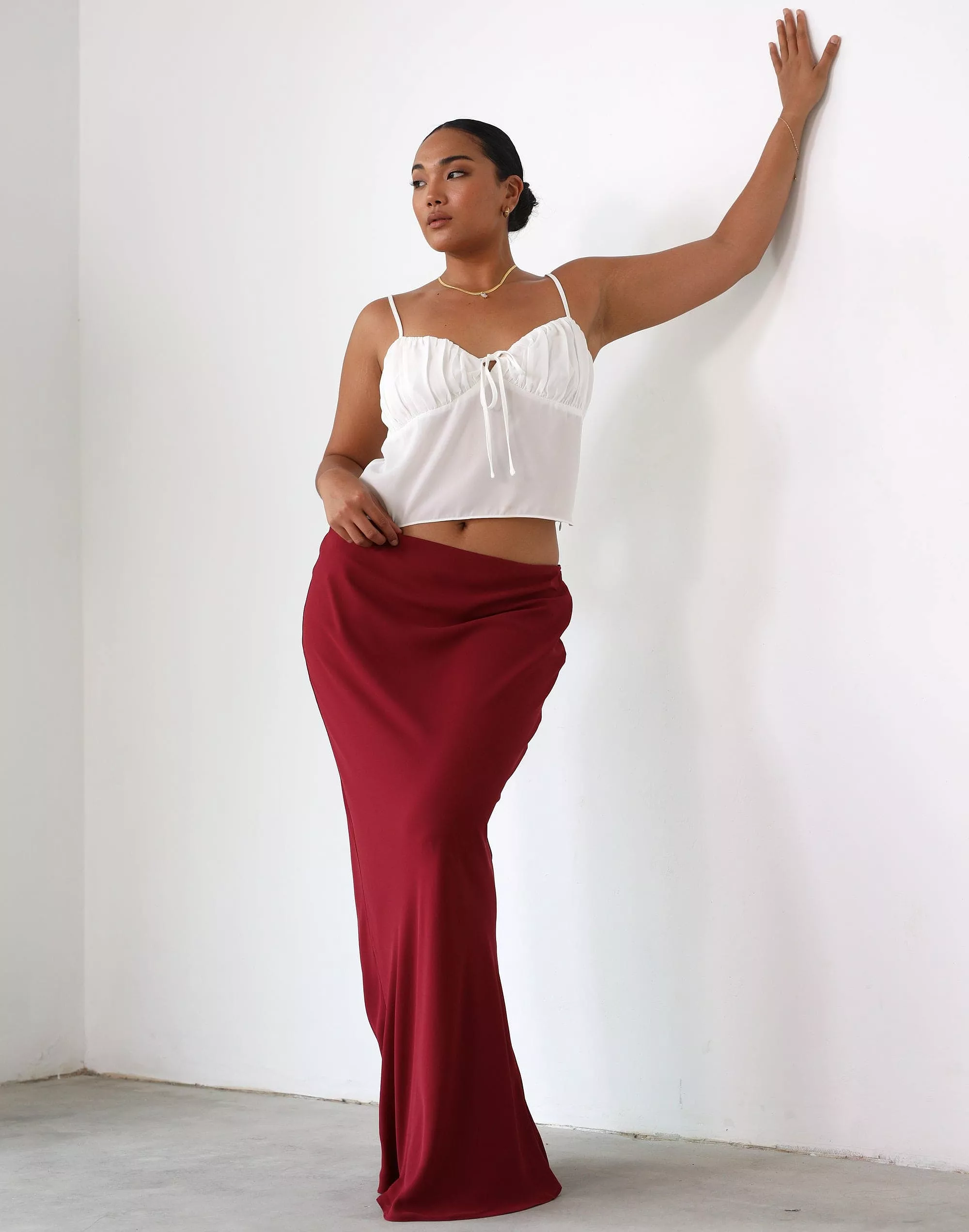 Maxi Skirt Isla Merlot.