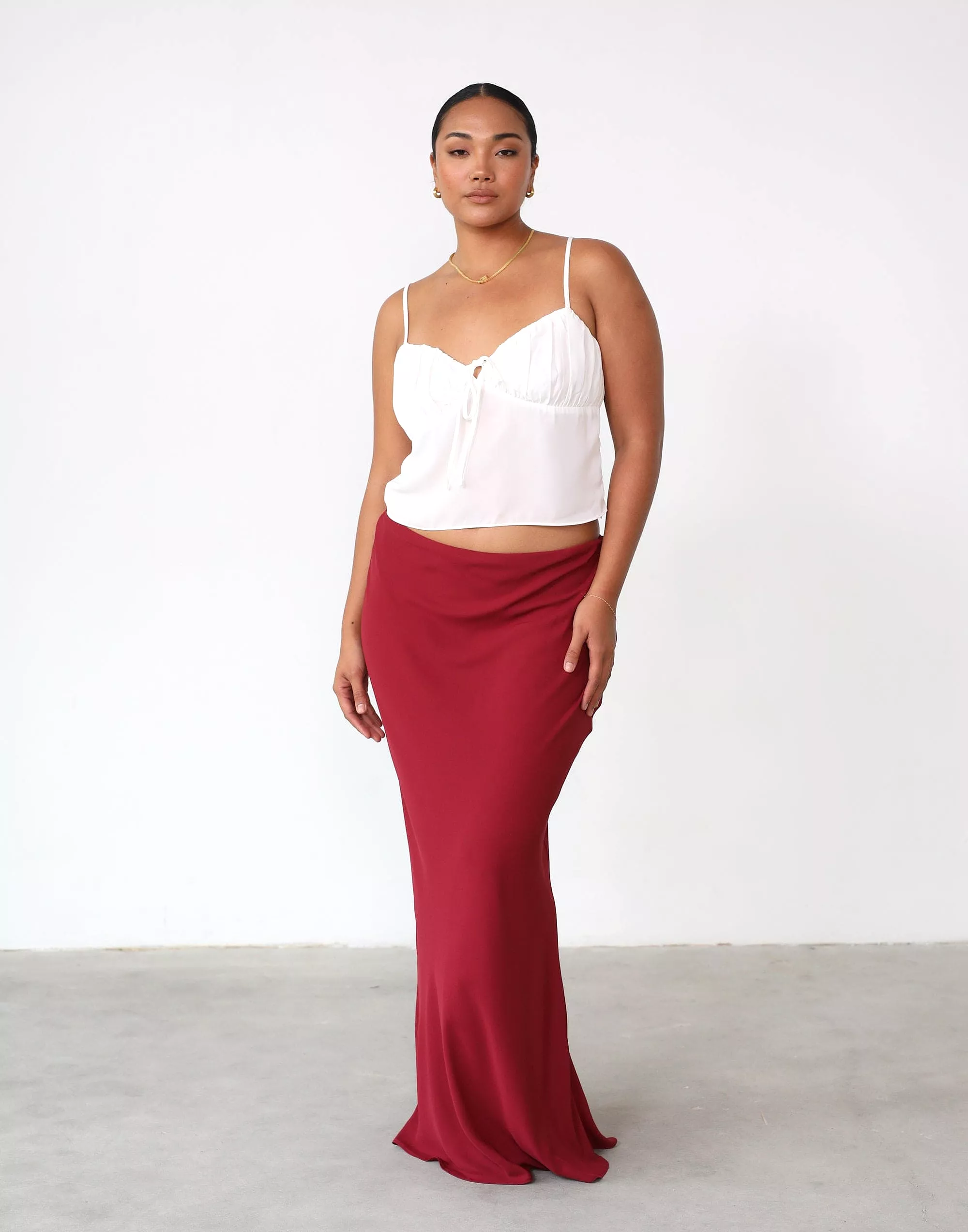 Maxi Skirt Isla Merlot.