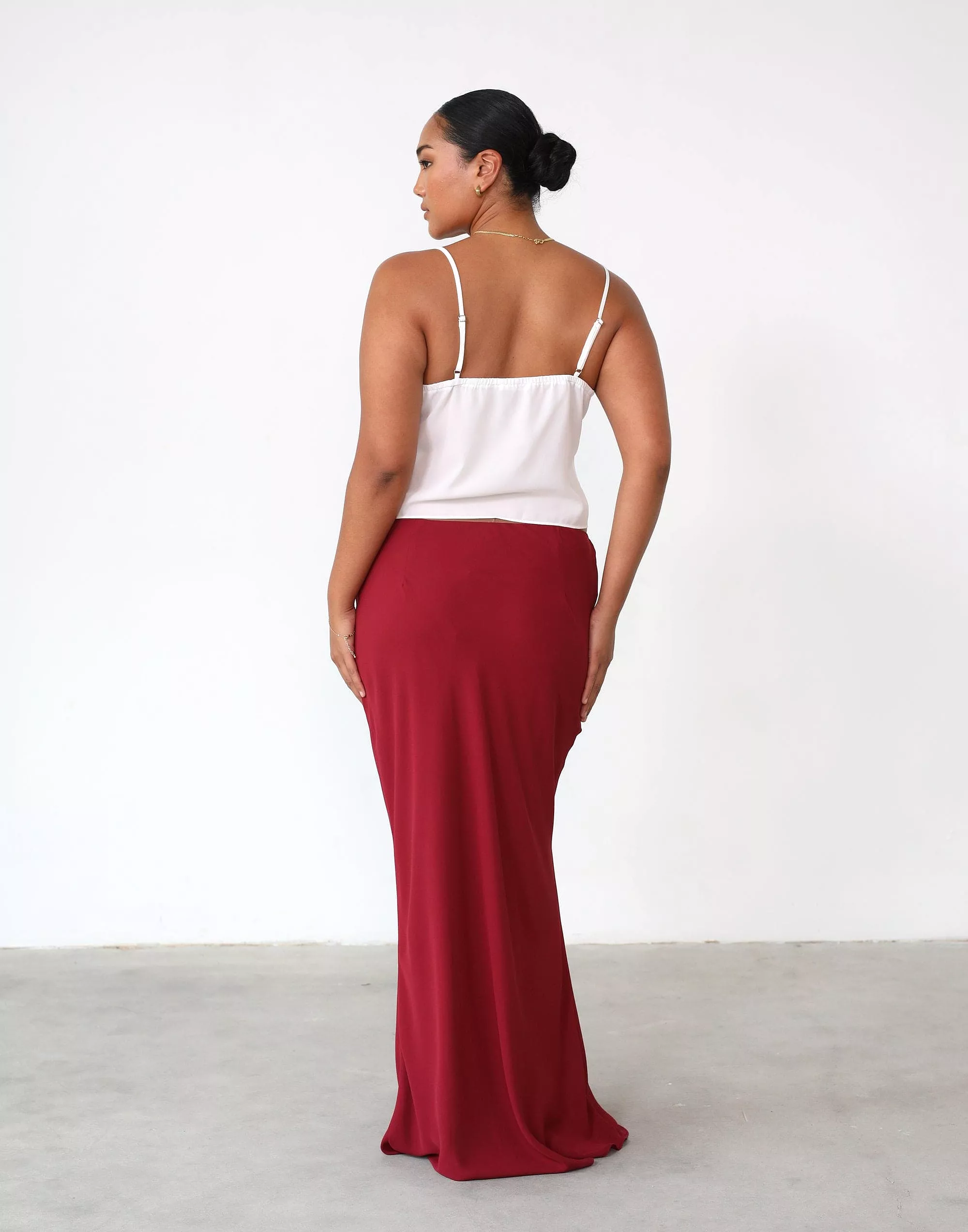 Maxi Skirt Isla Merlot.