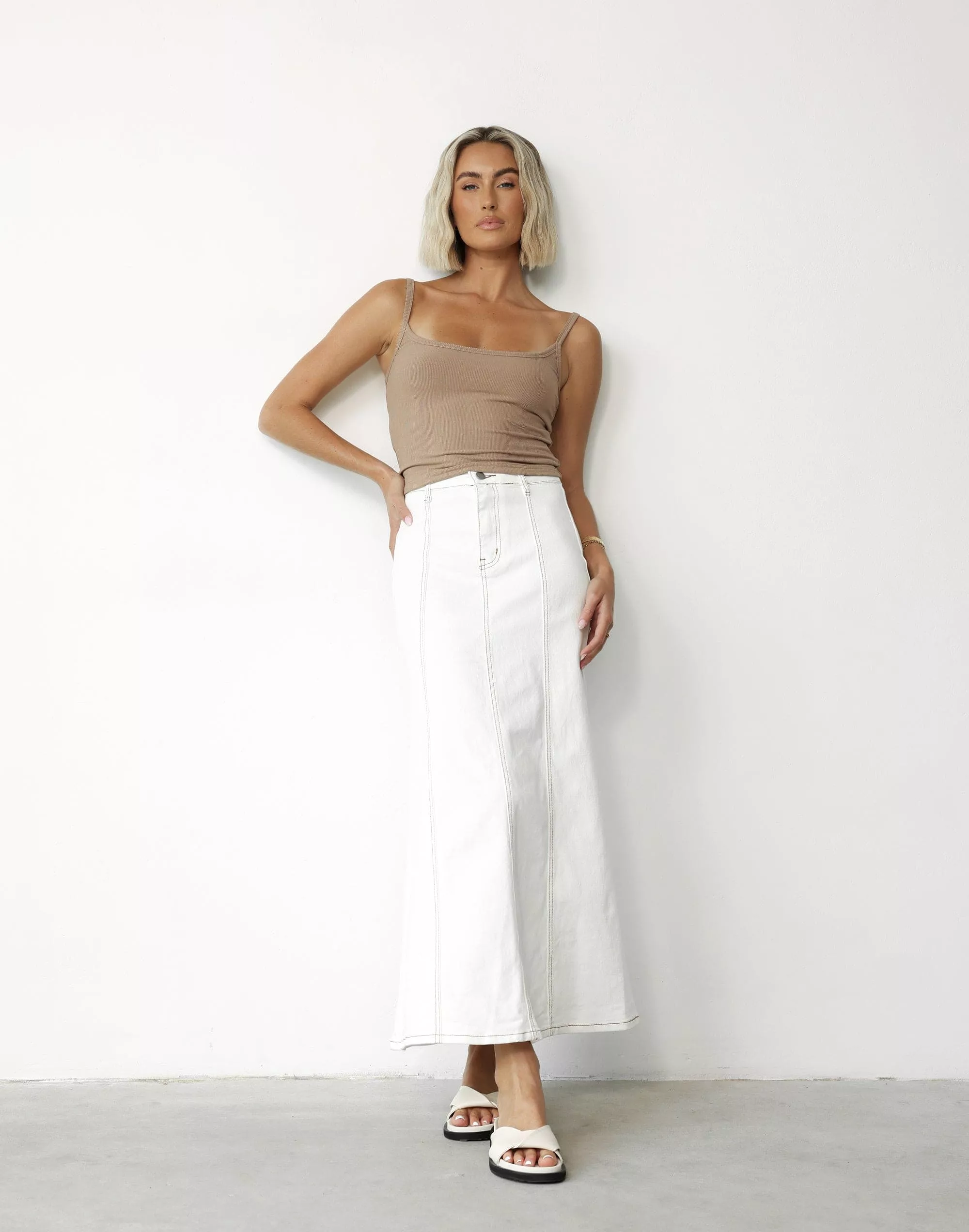 Maxi Skirt - Kaylah (White)