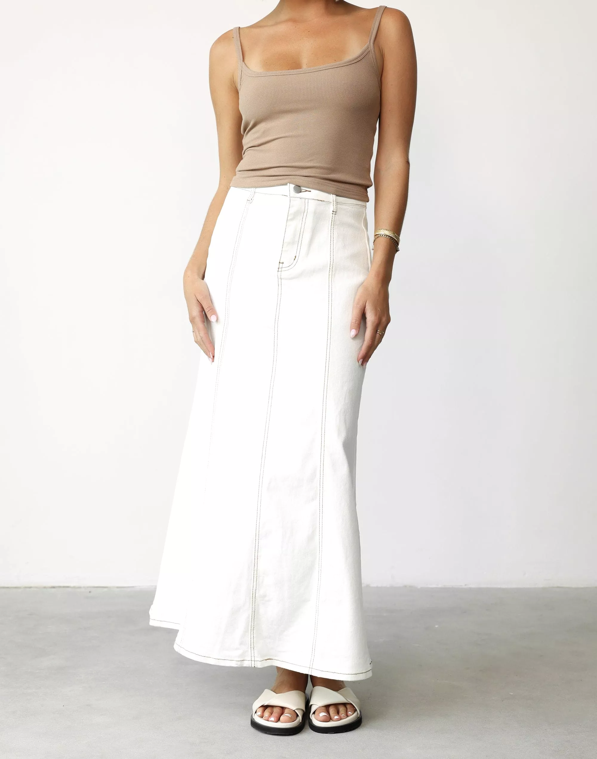 Maxi Skirt - Kaylah (White)