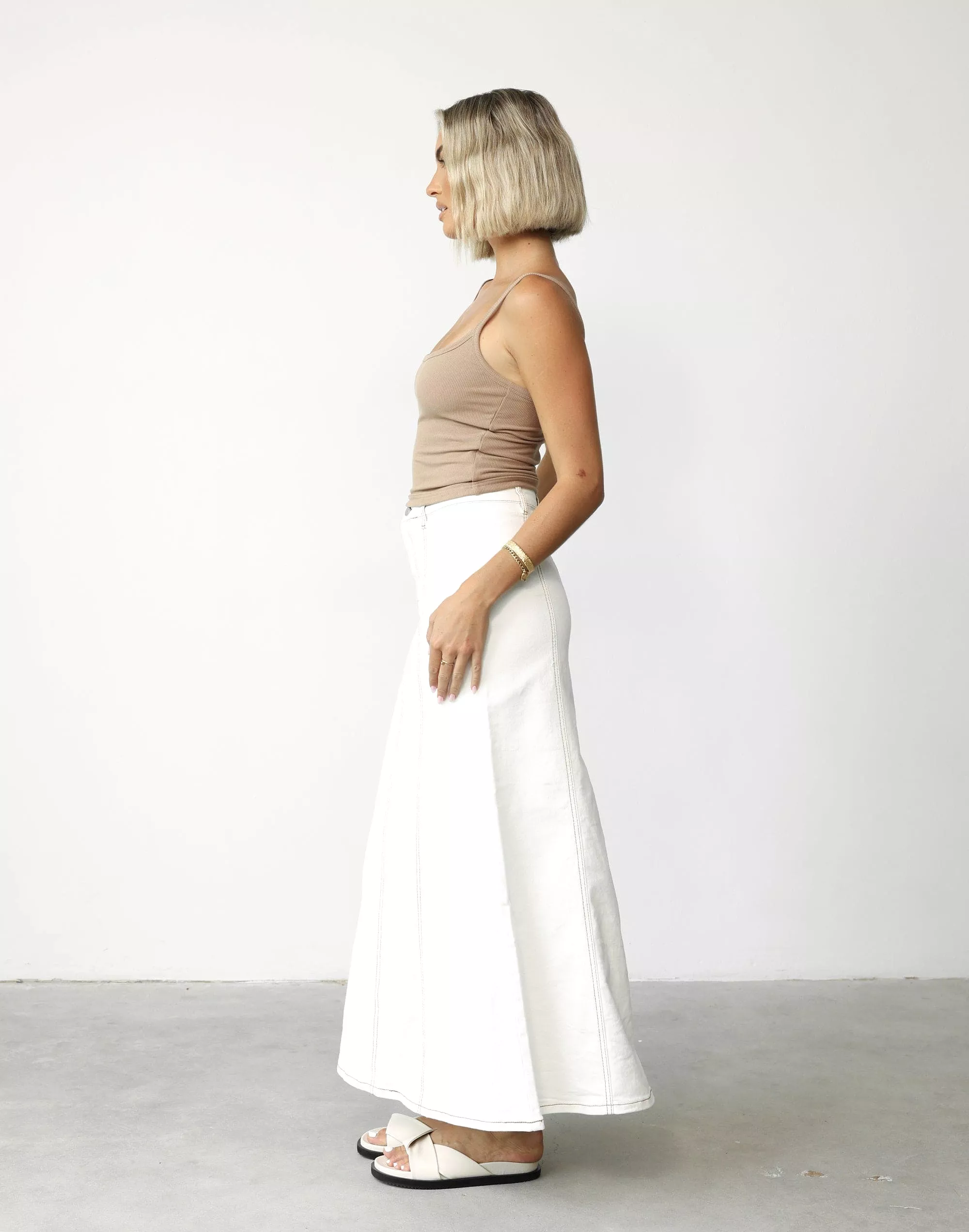 Maxi Skirt - Kaylah (White)