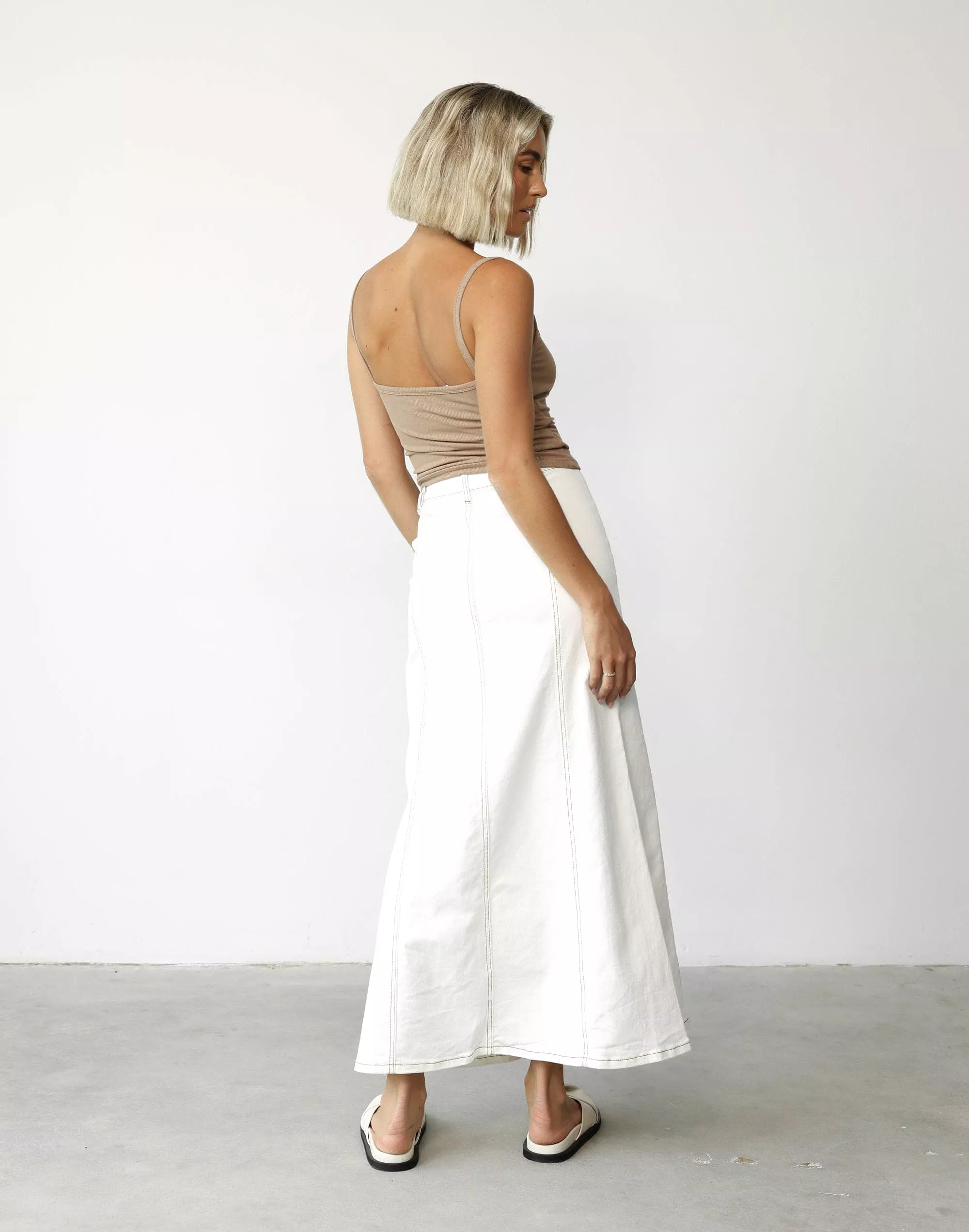 Maxi Skirt - Kaylah (White)