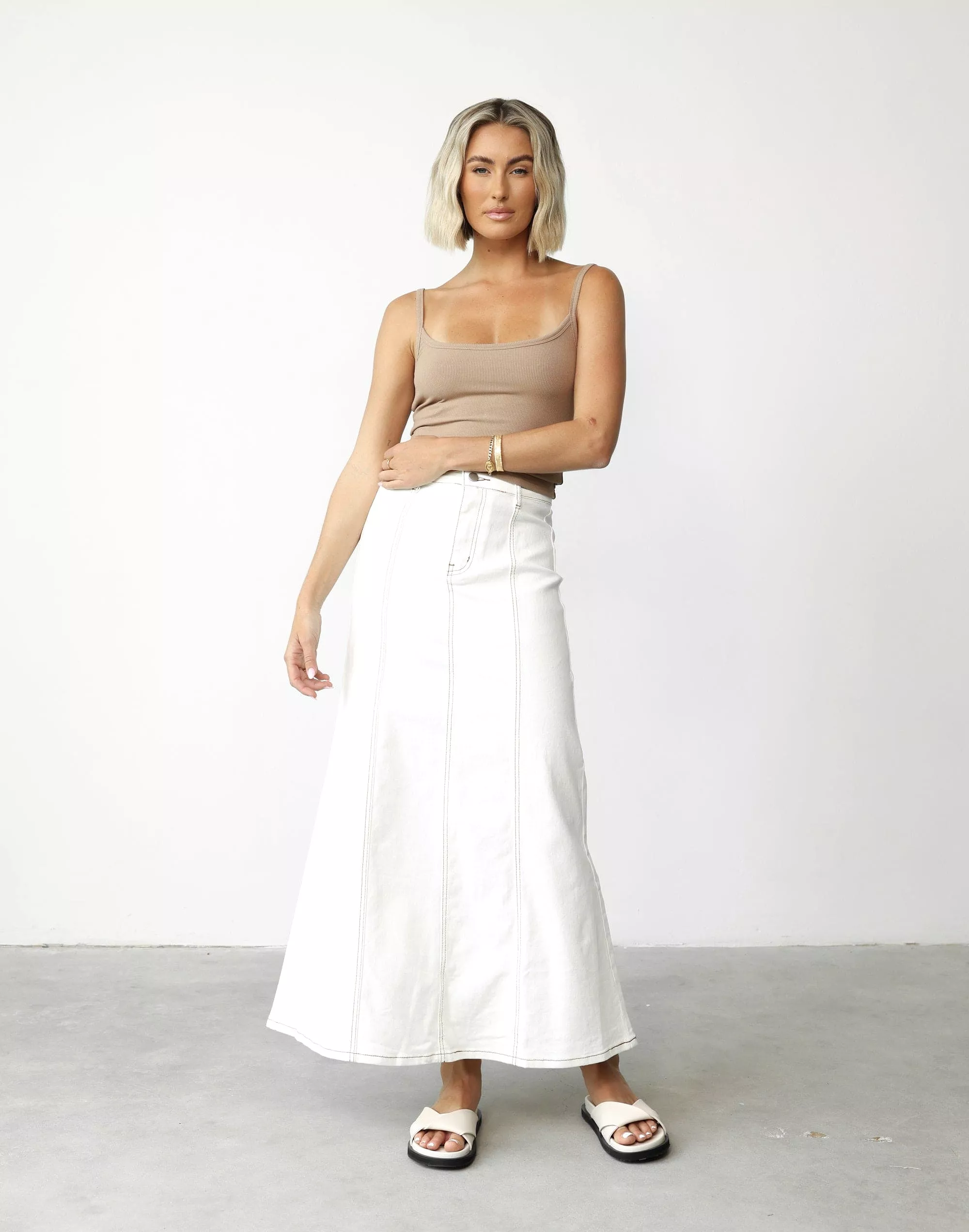 Maxi Skirt - Kaylah (White)