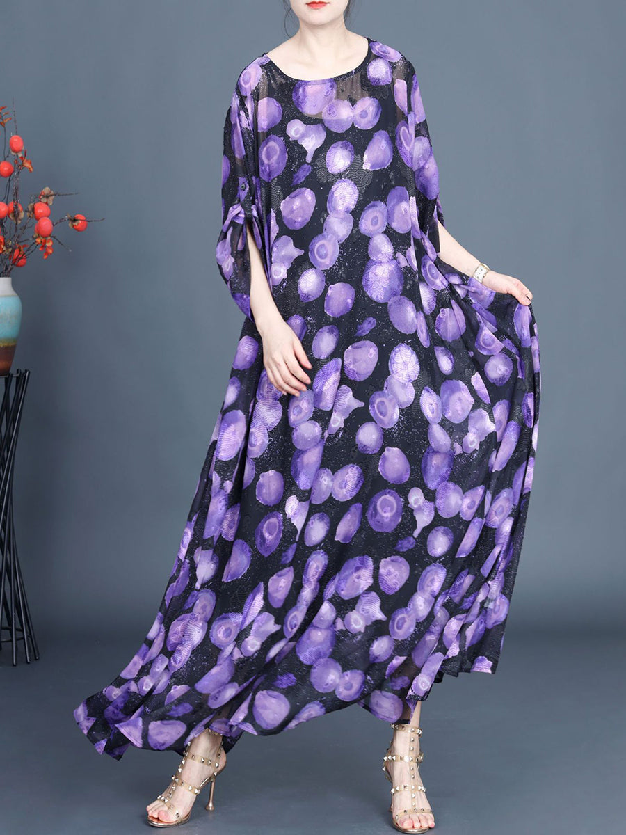 Maximum Comfort Jacquard Loose Maxi Dress for Women
