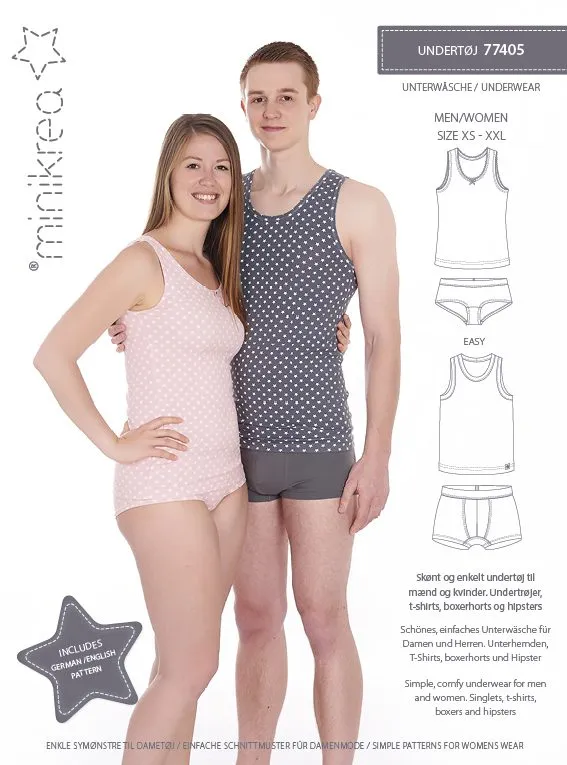 Minikrea Underwear Pattern for Men and Women