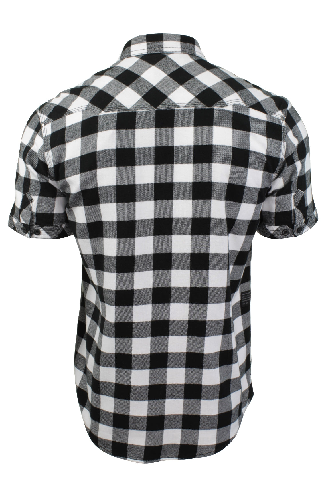 Men's buffalo check shirt by Dissident Pedroza, short-sleeved - Order now!