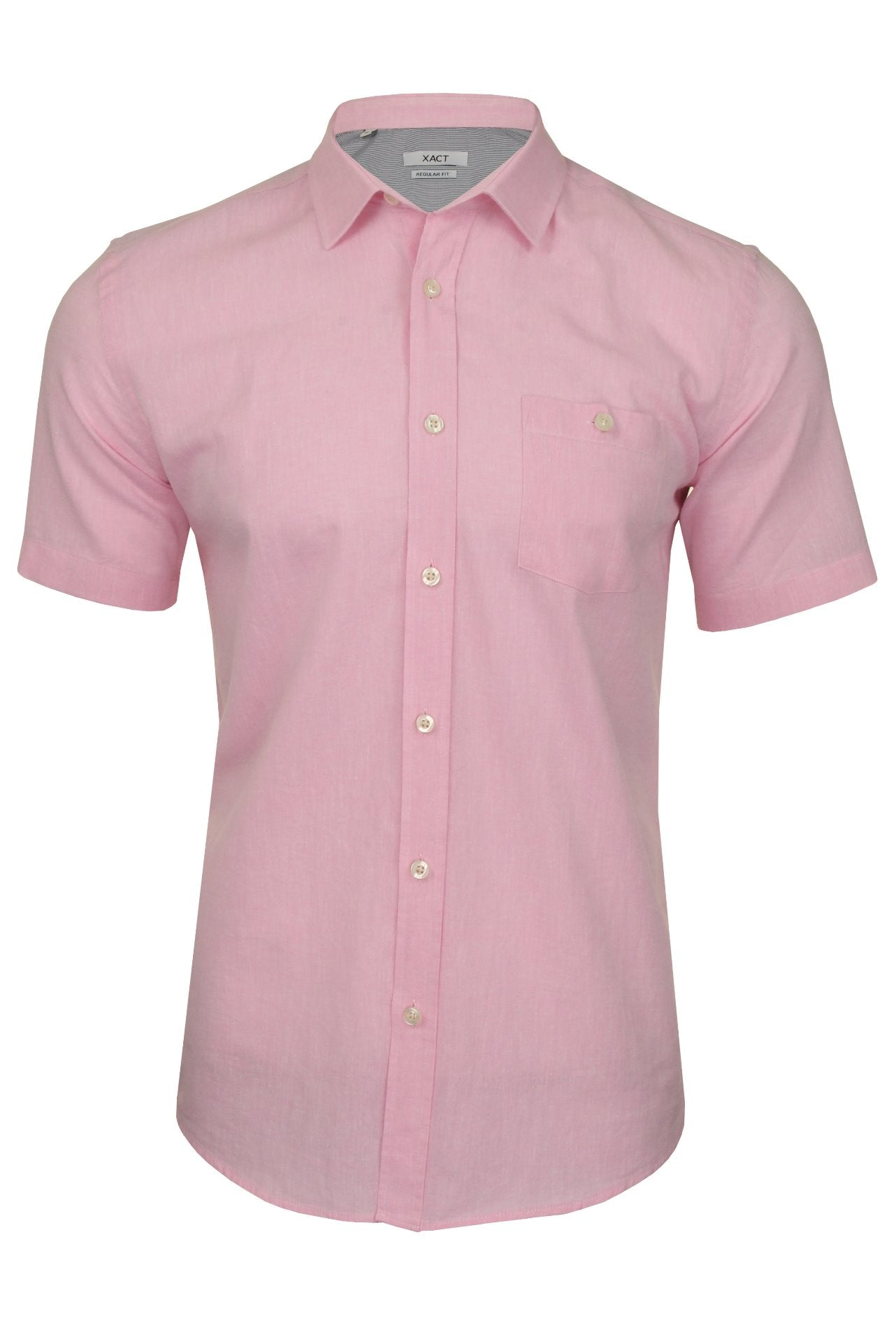 Men's Linen Shirt - Short Sleeve | Xact Clothing