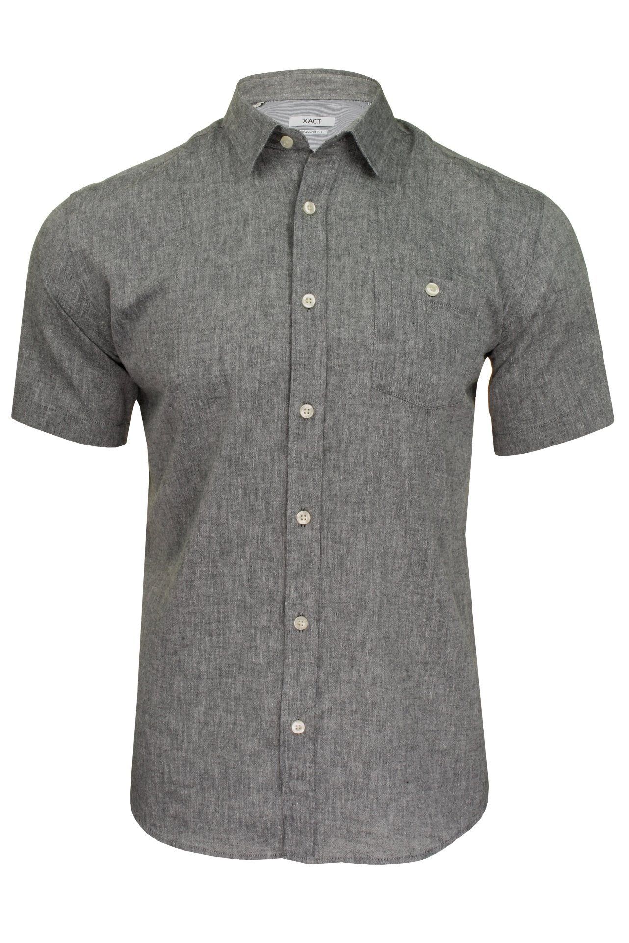 Men's Linen Shirt - Short Sleeve | Xact Clothing