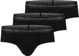 Mens Michael Kors Stretch Factor Basic Logo Briefs - 3 Pack