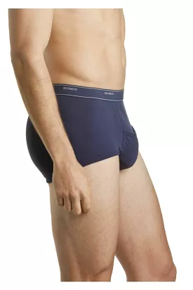 Mens Navy Cotton Briefs Support Sport Underwear