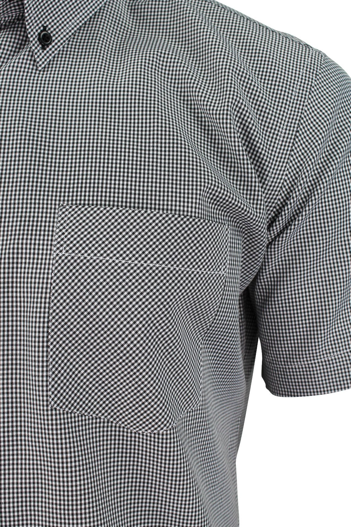 Mens Short Sleeve Gingham Check Shirt by Xact Clothing