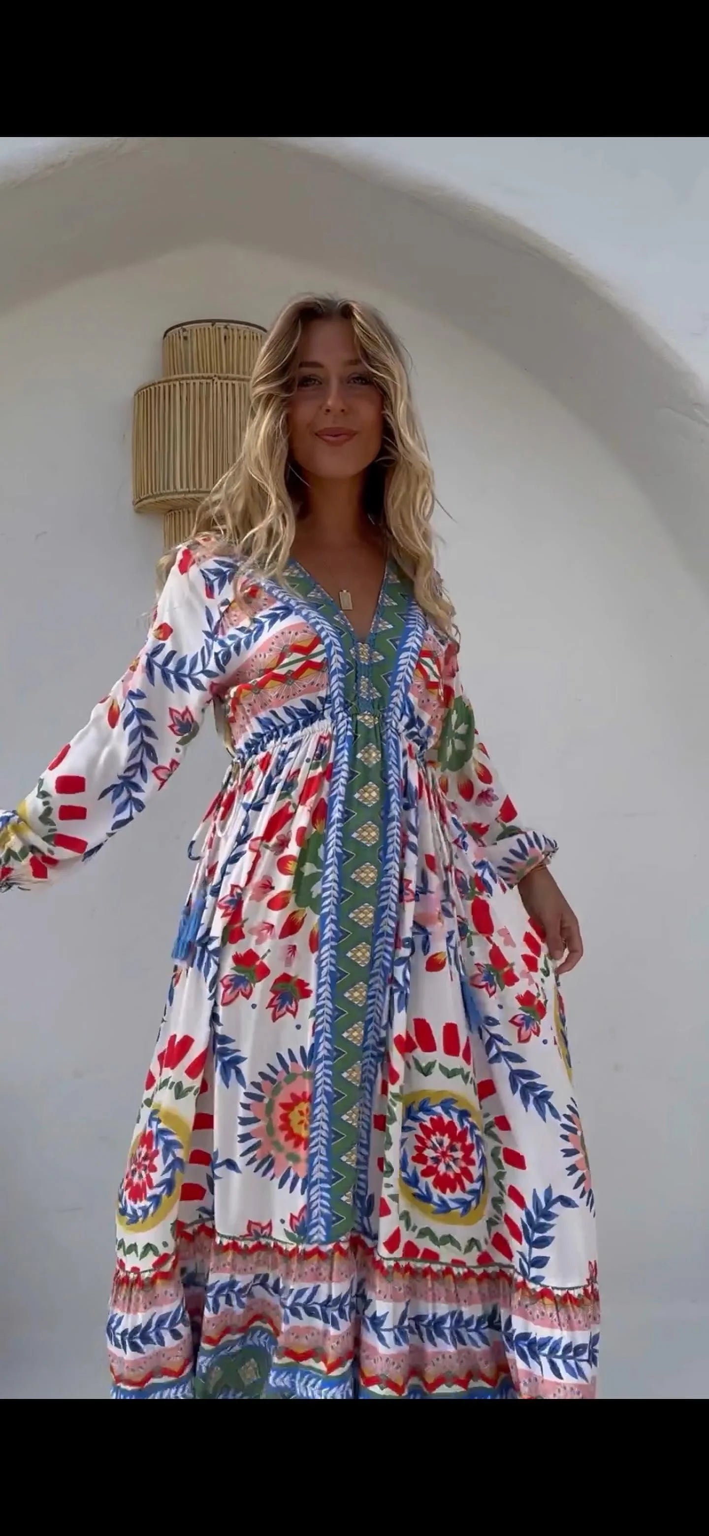 Mexican Baja Maxi Dress - Google SEO: Mexican Boho Maxi Dress