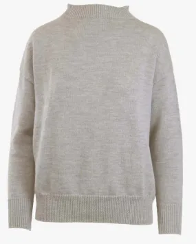 Mock Neck Ribbed Sweater