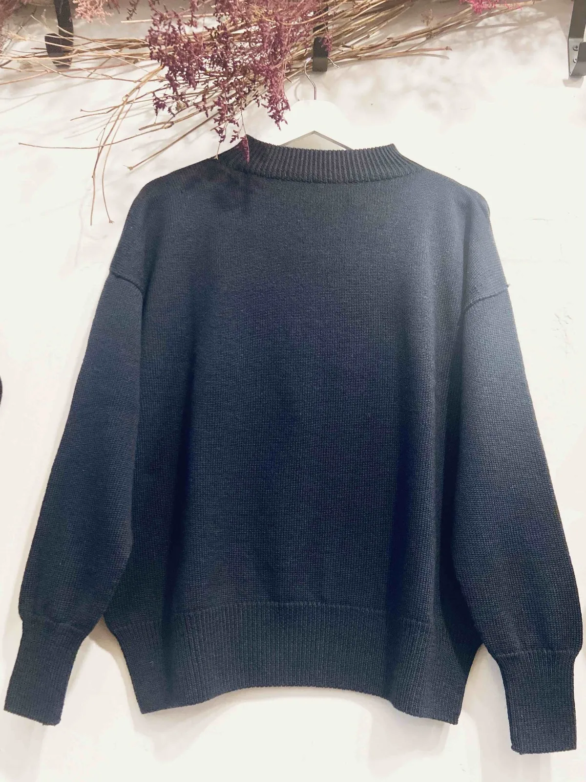 Mock Neck Ribbed Sweater