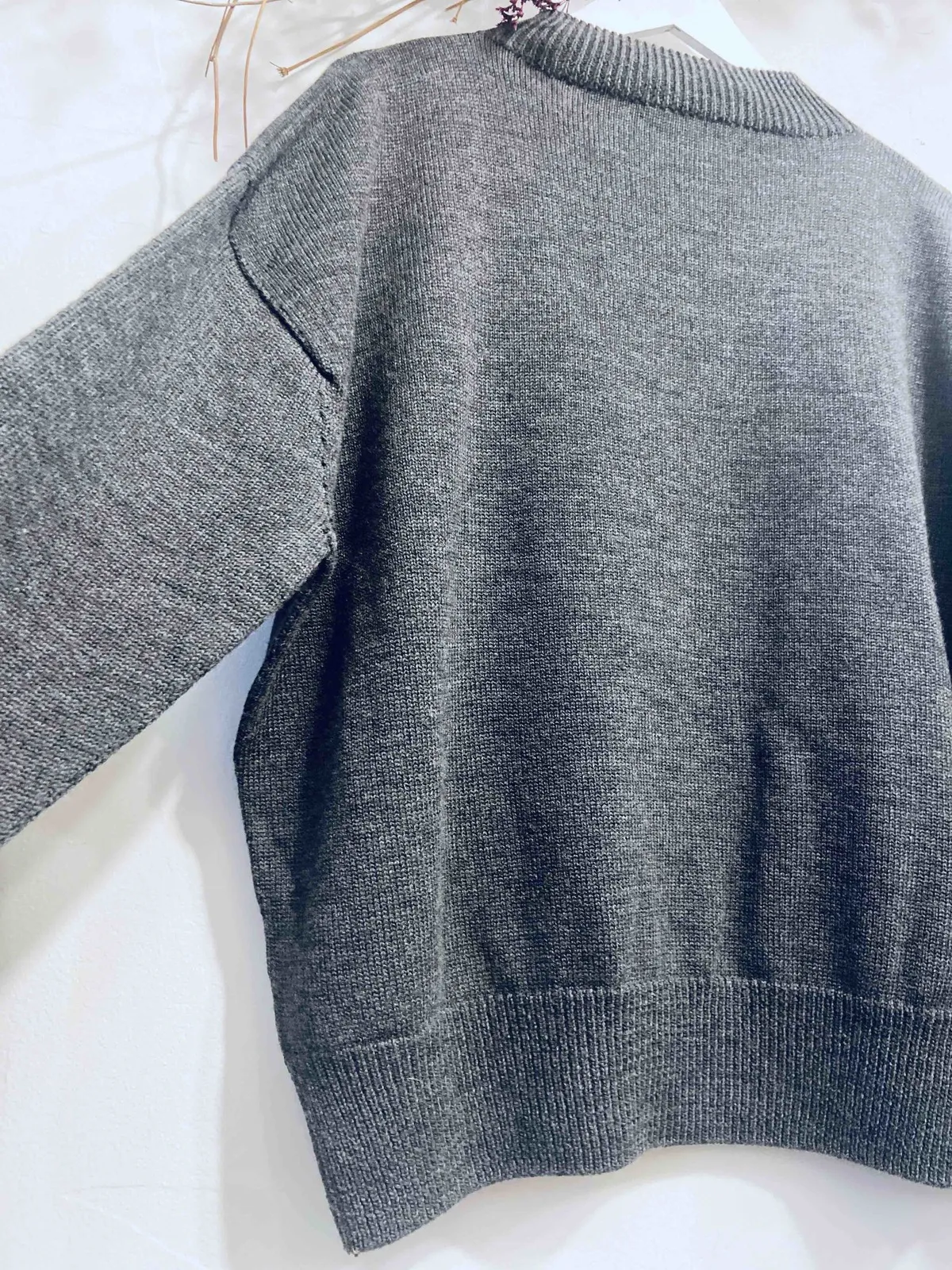 Mock Neck Ribbed Sweater