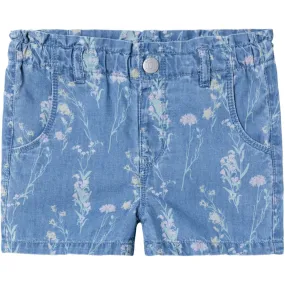 Medium Blue Denim Bella Baggy Denim Shorts from Name It