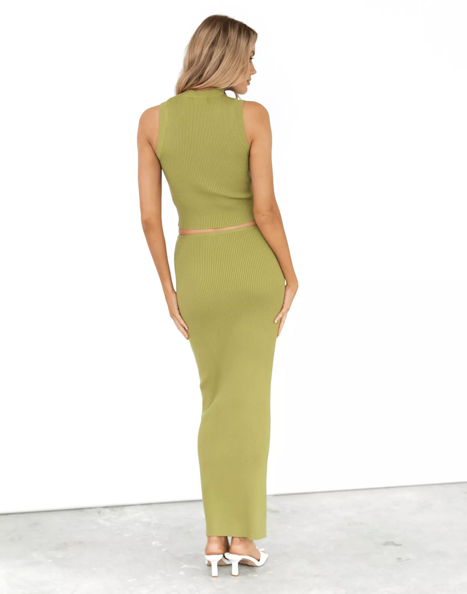 Nate Green Maxi Skirt