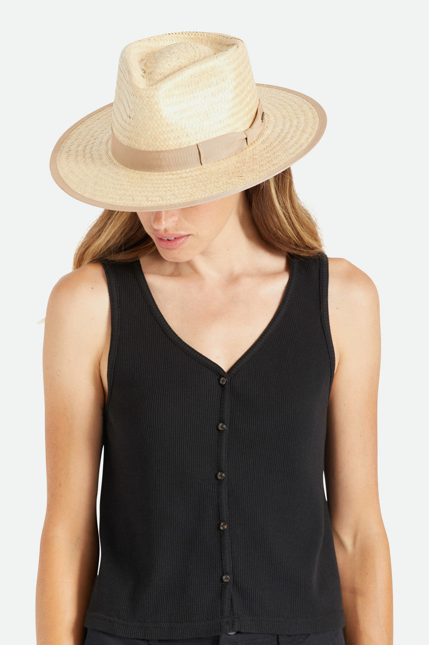 Natural Palmilla Jo Short Brim Hat - Get it now!