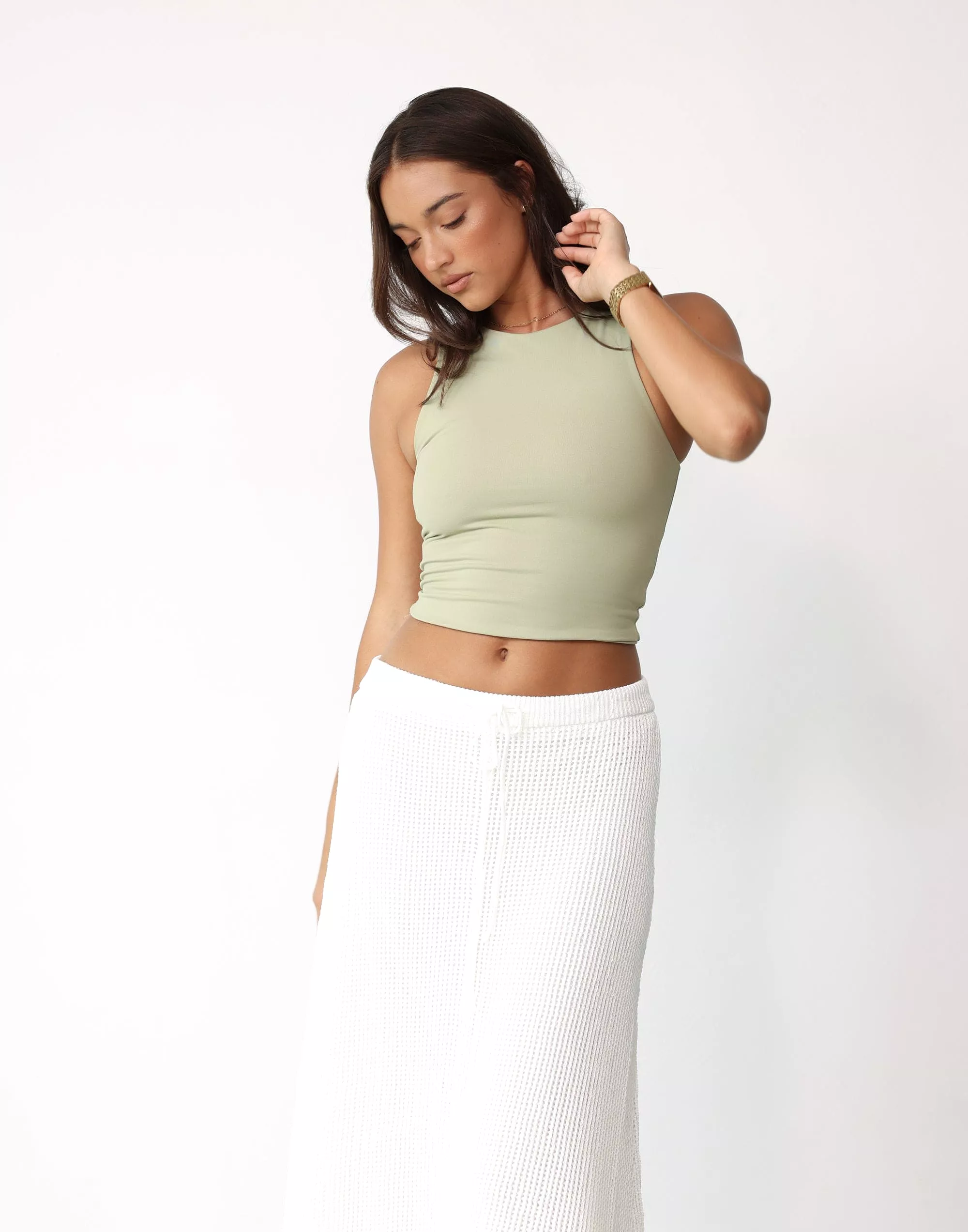 Niana Maxi Skirt - White - Shop Now