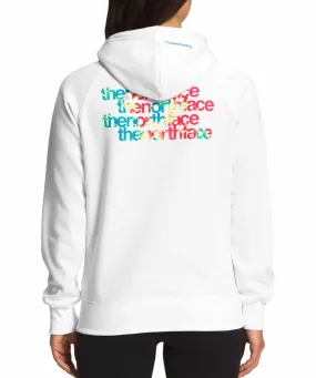 North Face Women's Graphic Injection Hoodie - TNF White/Acoustic Blue