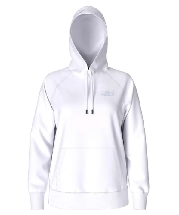 North Face Women's Graphic Injection Hoodie - TNF White/Acoustic Blue