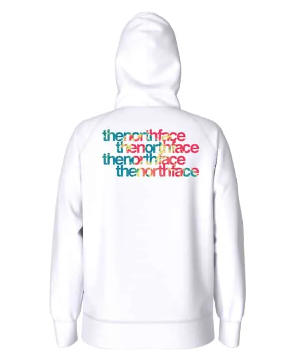 North Face Women's Graphic Injection Hoodie - TNF White/Acoustic Blue