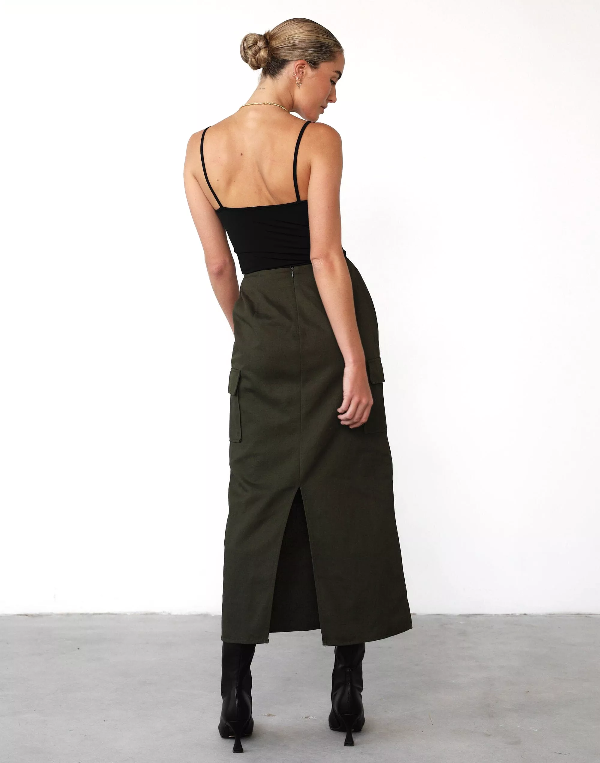 Now Maxi Skirt Moss