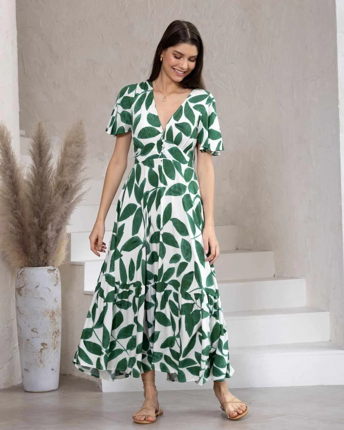 Olive Maxi Dress - Stacey