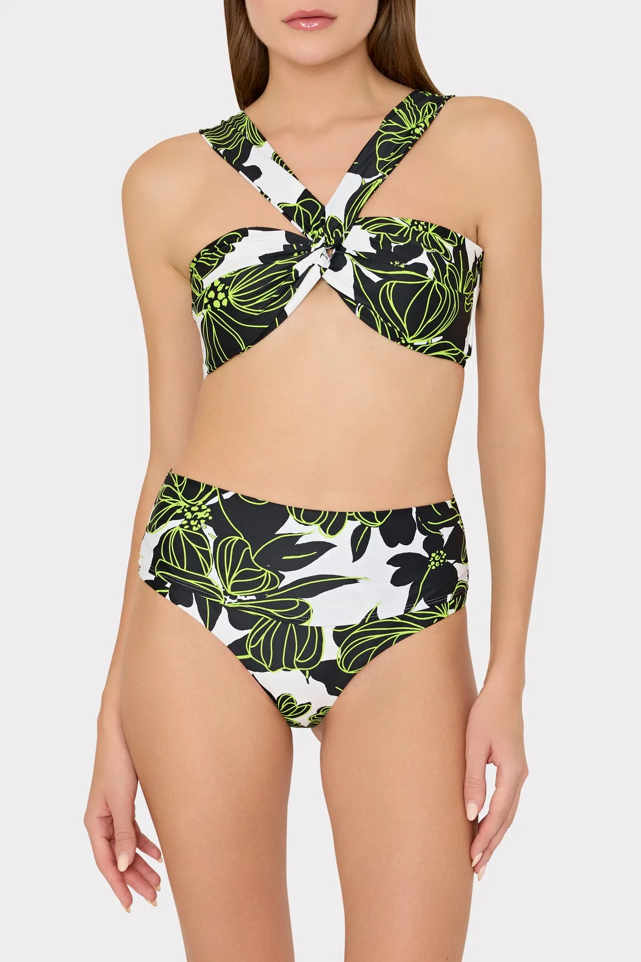 Olivia Draped Bandeau Top Sea Of Petals